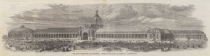Yapım Aşamasındaki Paris Daimi ve Evrensel Sergi Binası (gravür) by English School