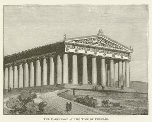 Perikles Zamanında Parthenon by English School