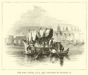 II. Richard tarafından alınan Şair Gower by English School