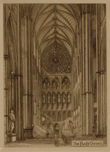 Westminster Abbey Şairler Köşesi by English School