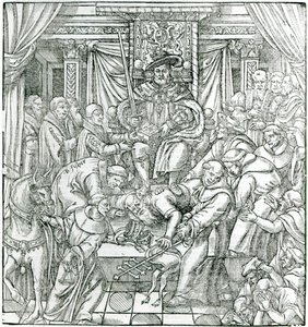 The Pope suppressed by King Henry VIII, 1534   by English School