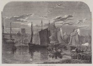 Dieppe Limanı (gravür) by English School