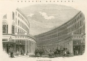 The Quadrant, Regent Street, Londra by English School