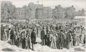 Buckingham Sarayı'ndaki Queens Bahçe Partisi by English School