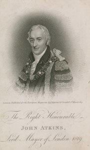 Çok Saygıdeğer John Atkins, Londra Belediye Başkanı 1819 by English School