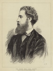 Çok Sayın Lord Lytton (gravür) by English School