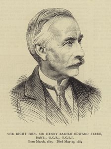 Çok Saygıdeğer Sir Henry Bartle Edward Frere, Baronet, GCB, GCSI by English School
