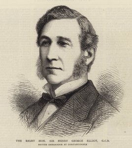 Çok Saygıdeğer Sir Henry George Elliot, GCB (gravür) by English School