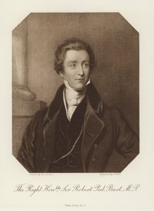 Çok Saygıdeğer Sir Robert Peel, Baronet, MP (lito) by English School
