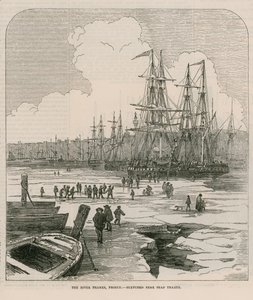 Thames Nehri donmuş by English School
