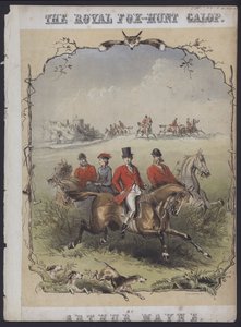 Kraliyet Tilki Avı Galası, Arthur Mayne (renkli taş baskı) by English School