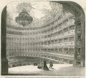 Kraliyet İtalyan Opera Binası, Covent Garden, Londra by English School