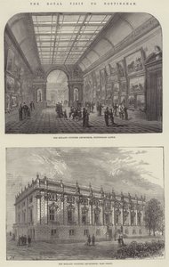 Nottingham Kraliyet Ziyareti (gravür) by English School