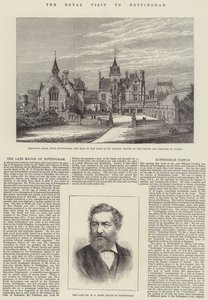 Nottingham Kraliyet Ziyareti (gravür) by English School