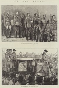Kraliyet Düğünü (gravür) by English School