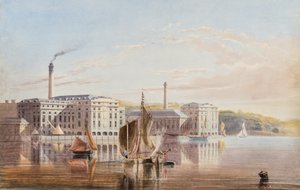 Kraliyet William Victualling Avlusu, Stonehouse, 1840 dolayları by English School