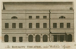 Kraliyet Tiyatrosu, Well Street, Wellclose Meydanı, Londra by English School