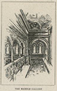Russell Oteli, Russell Meydanı: The Marble Gallery (gravür) by English School