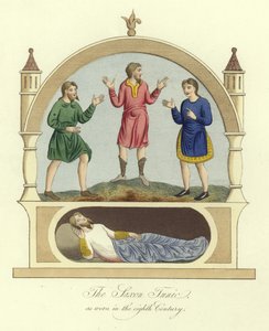 8. yüzyılda giyilen Sakson tunik by English School