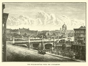 Lustgarten ile Schloss-brucke by English School