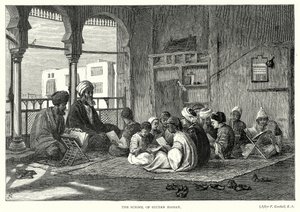 Sultan Hasan Okulu (gravür) by English School
