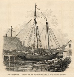 Schooner EA Horton, Massachusetts balıkçıları tarafından İngiliz sularından kesildi by English School