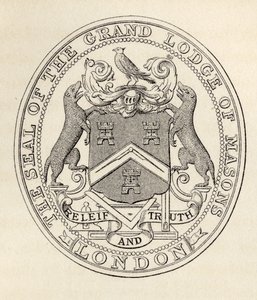 Büyük Masonlar Locası Mührü, Londra, 1813