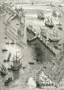 Ward, Lock and Co, Londra tarafından yayınlanan Emile de Bonnechose tarafından Fransa Tarihinden Rochelle Kuşatması, by English School