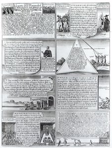 The Solemn League and Covenant of 1643, W. Hollar tarafından oyulmuş (1607-77) by English School