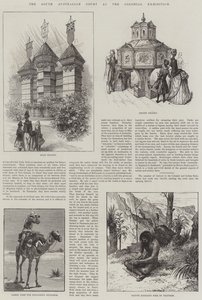 Koloni Sergisinde Güney Avustralya Mahkemesi (gravür) by English School