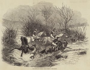 Southgate Steeple Chase, Deredeki Sahne (gravür) by English School