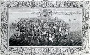 İspanyol Armadası, John Pine tarafından yayınlandı, 1739 by English School