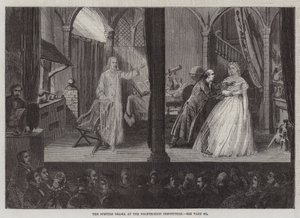 Politeknik Kurumundaki Hayalet Dramı (gravür) by English School