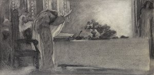 Büyü, c.1870 (kağıt üzerinde karakalem) by English School