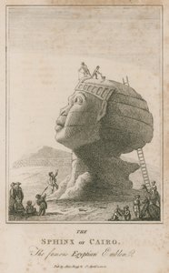 Kahire Sfenksi, ünlü Mısır amblemi by English School