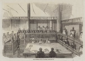 Madras Yüksek Mahkemesi (gravür) by English School