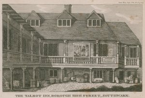 Tabard Inn, Southwark by English School