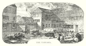 The Tanyard (gravür) by English School