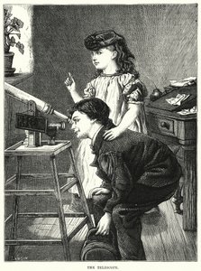Teleskop (gravür) by English School