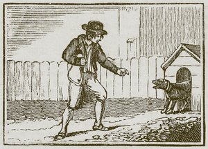 Hırsız ve Köpek (gravür) by English School