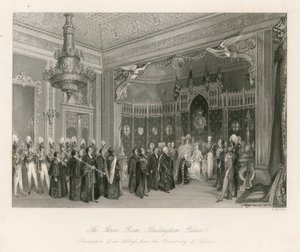 Taht Odası, Buckingham Sarayı by English School