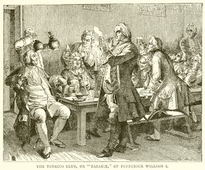 I. Frederick William'ın Tütün Kulübü veya Tabagie by English School