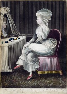 Tuvalet, bar. Robert Sayer ve J. Bennett, 1780 (mezzotint gravür) by English School