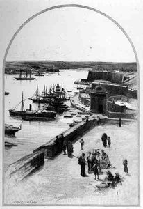 The Top of the Grand Harbour, Valletta, Malta, Cassell and Co. Ltd. tarafından yayınlanan 