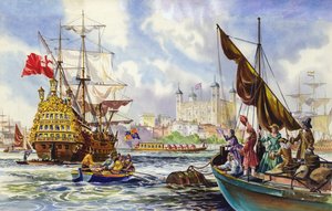 17. yüzyılın sonlarında Londra Kulesi by English School