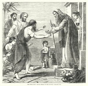 Gerçek Hızlı, Açlara Ekmek Veren, Isaiah LVIII (gravür) by English School