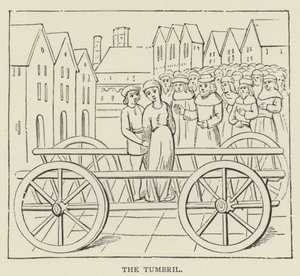 Tumbril (gravür) by English School