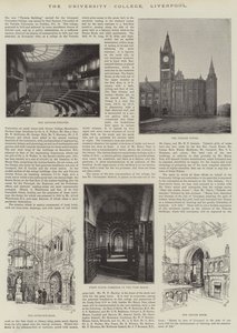 Üniversite Koleji, Liverpool (gravür) by English School