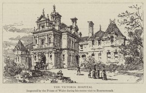 Victoria Hastanesi (gravür) by English School