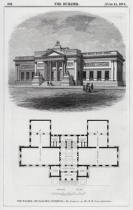 Walker Sanat Galerisi, Liverpool (gravür) by English School